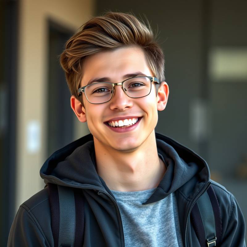 Portrait of John Doe, smiling EdVenture student