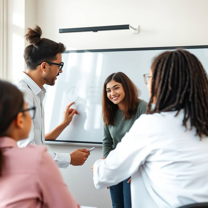 Students collaborating on a digital whiteboard in a virtual meeting, highlighting the power of online collaboration tools.